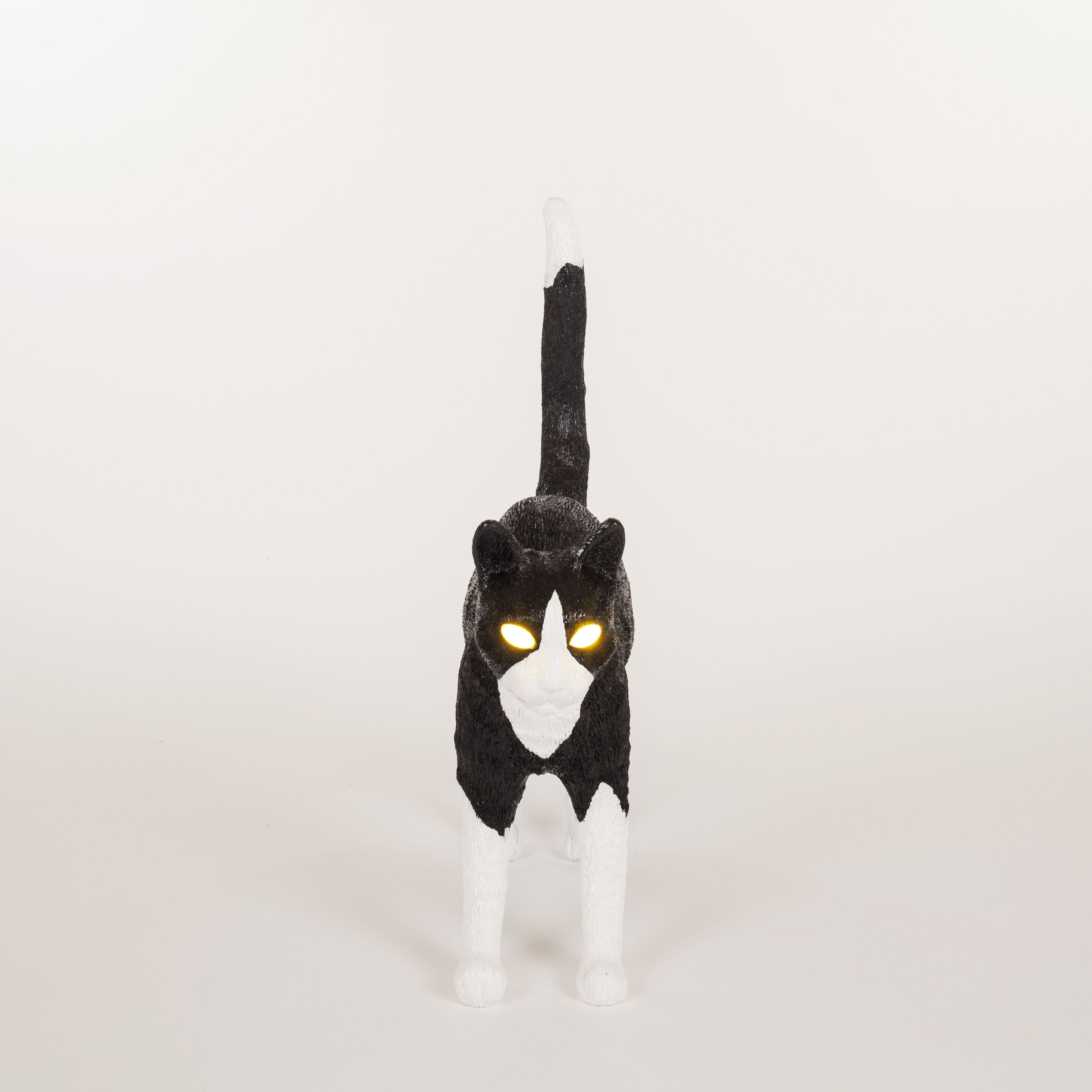 Seletti Jobby the Cat Lamp, sort/hvid