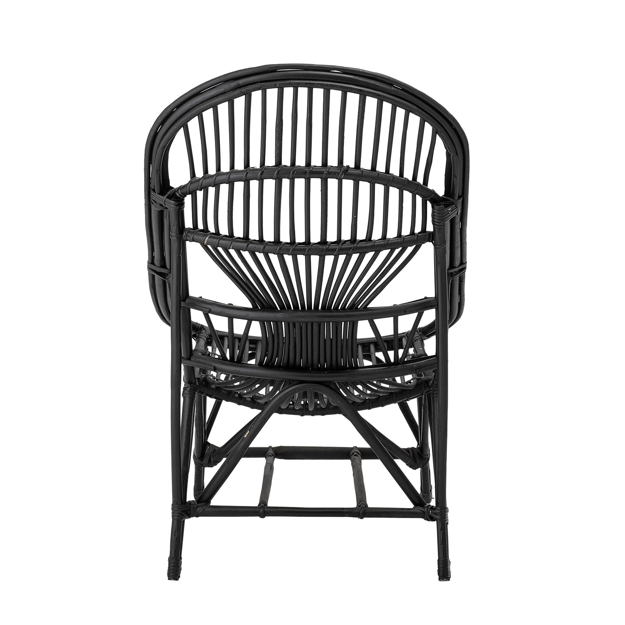 Bloomingville Joline Lounge Chair, Black, Cane