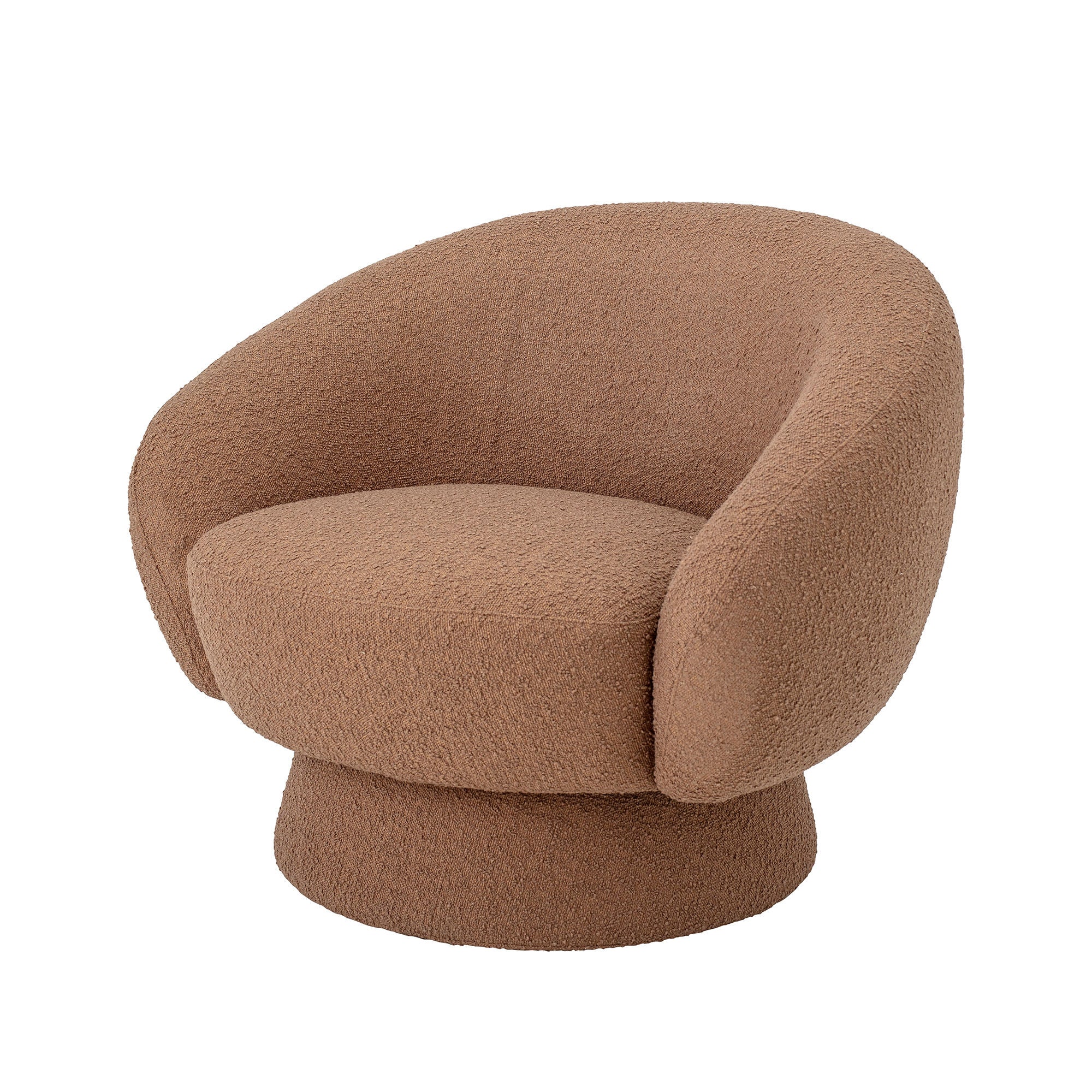 Bloomingville Ted Lounge Chair, Brown, Polyester