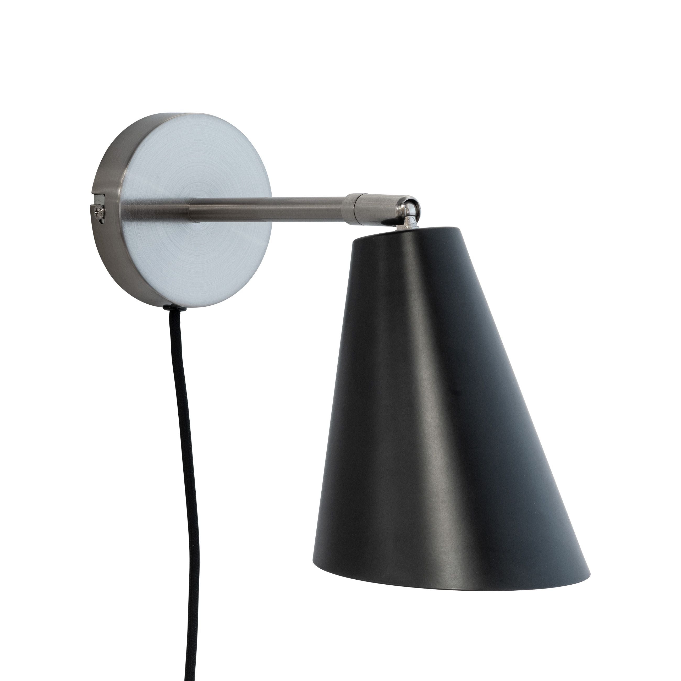 Dyberg Larsen Oswald Table Wall Lamp, sort/stål