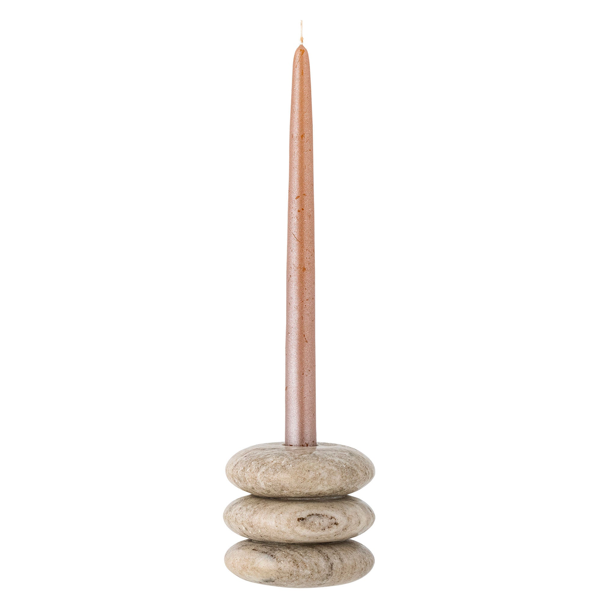 Bloomingville Madisson Votive & Candle Holder, Brown, Marble