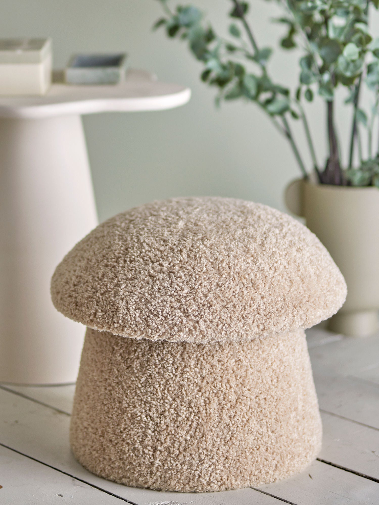 Bloomingville Bocca Pouf, Nature, Polyester