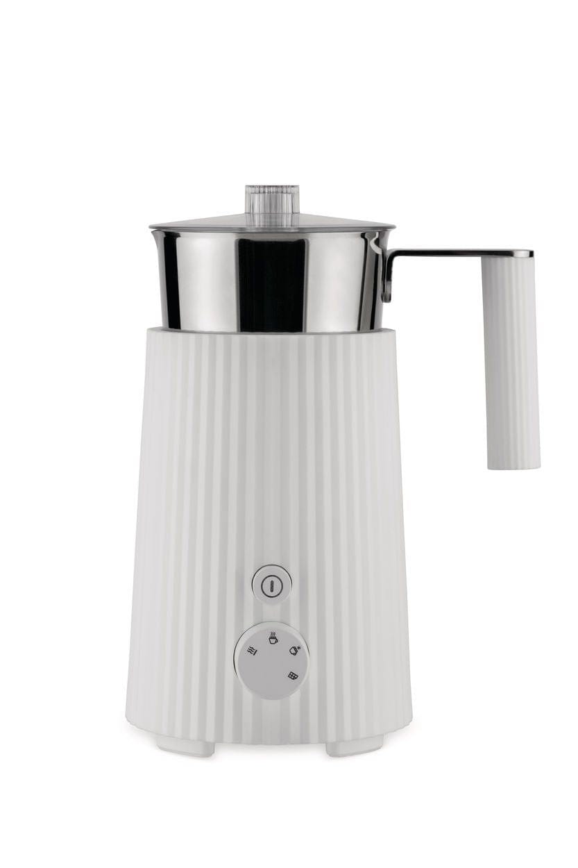 Alessi Plissé Multi Function Induction Milk Frother 350 Ml, White