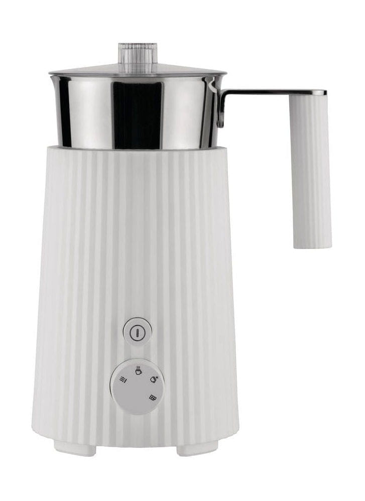 Alessi Plissé Multi Function Induction Milk Frother 350 Ml, White