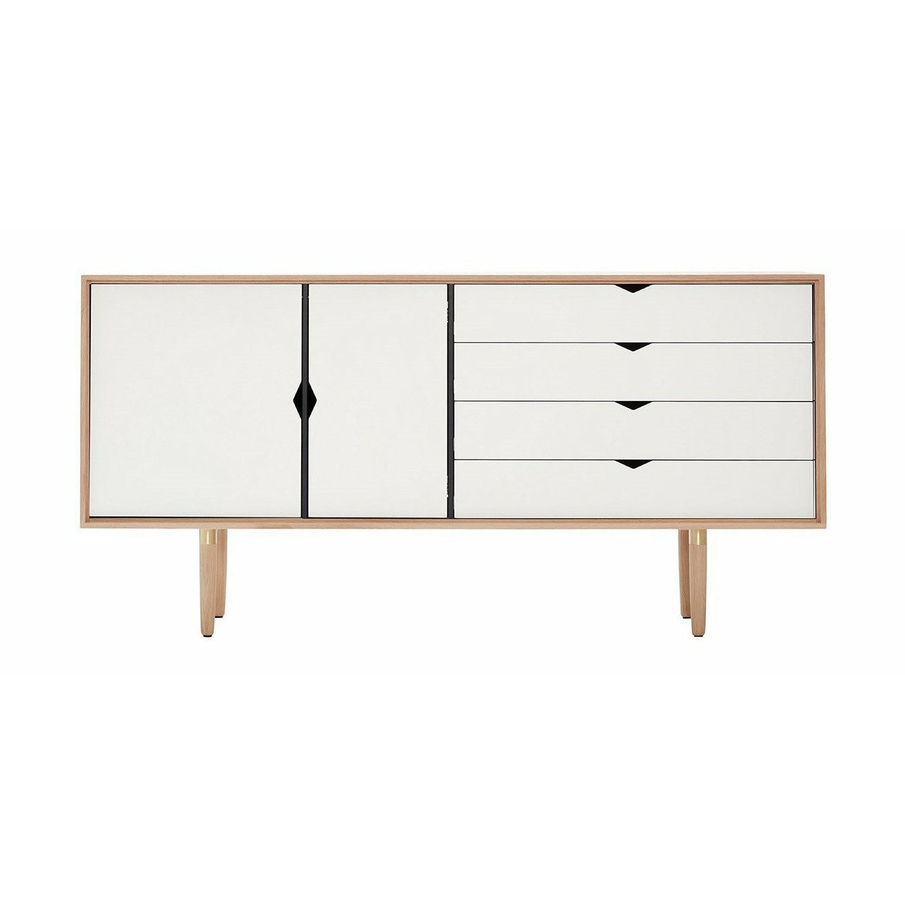 Andersen Furniture S6 Sideboard Sæbet Eg, Hvid Front
