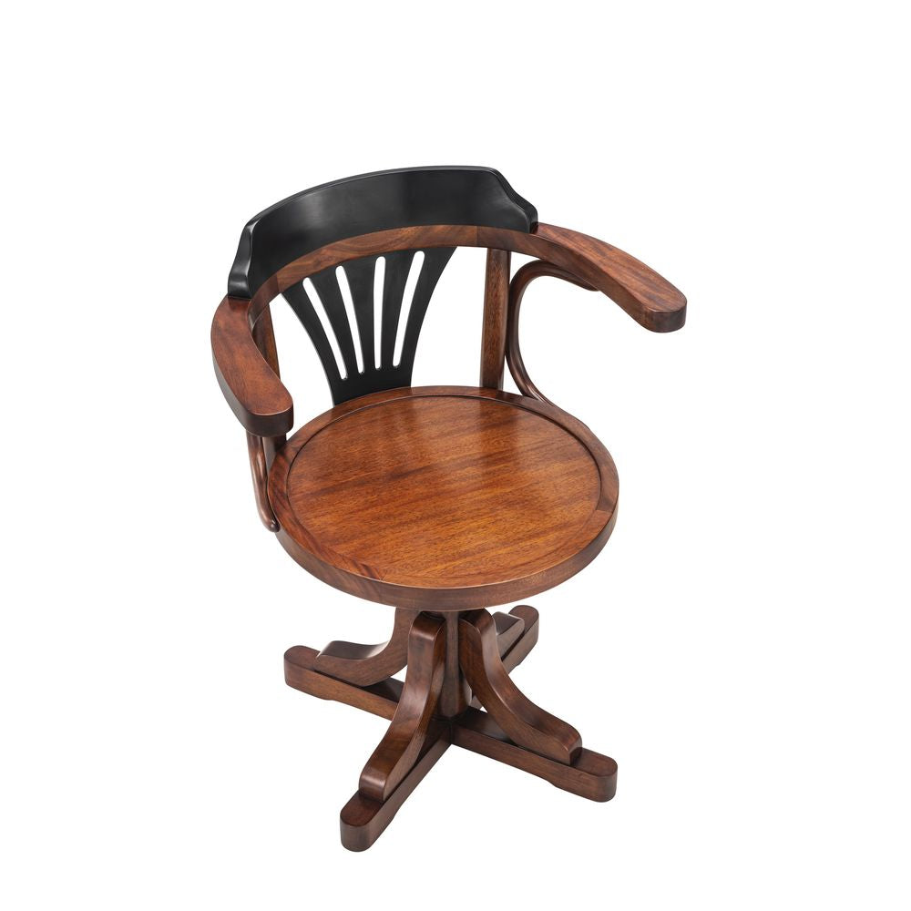 Authentic Models Purser's Chair, Sort & Honning