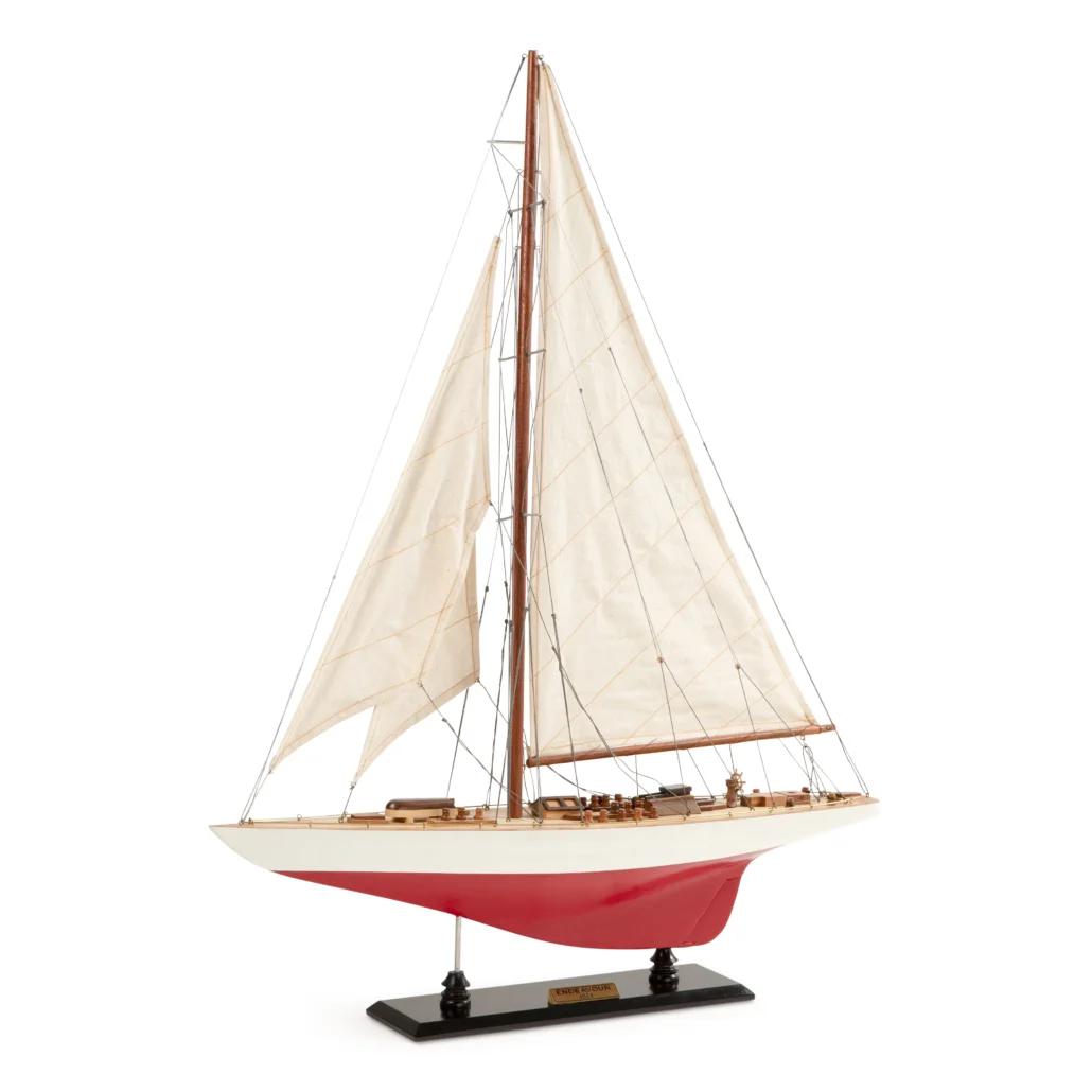 Authentic Models Endeavour L60 Sejlskibsmodel, Rød/Hvid