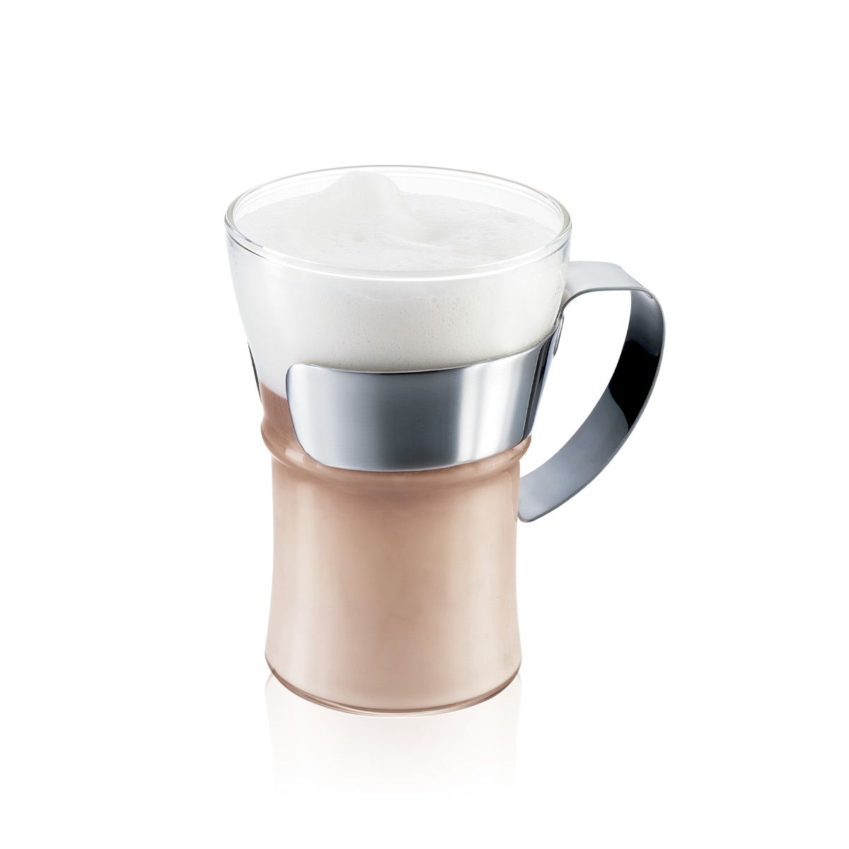 Bodum Assam Kaffeglas Med Hank Krom 0.35 L, 2 Stk.