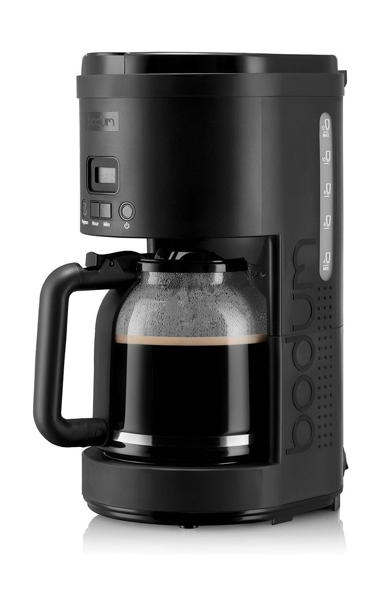 Bodum Bistro Programmerbar Elektrisk Kaffemaskine Med Stålfilter, 12 Kop