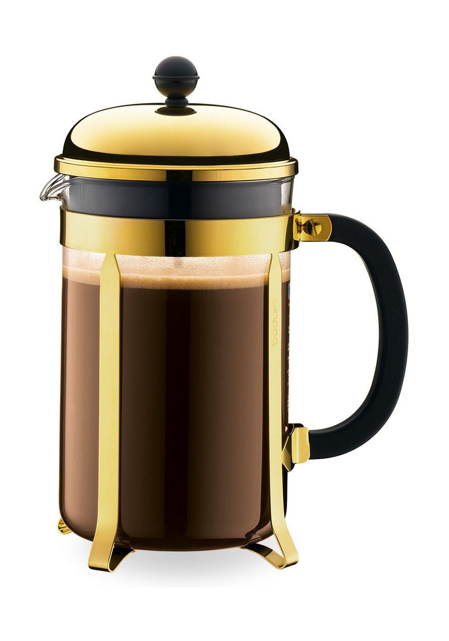 Bodum Chambord Kaffebrygger Rustfri Stål Guld 1.5 L, 12 Kop
