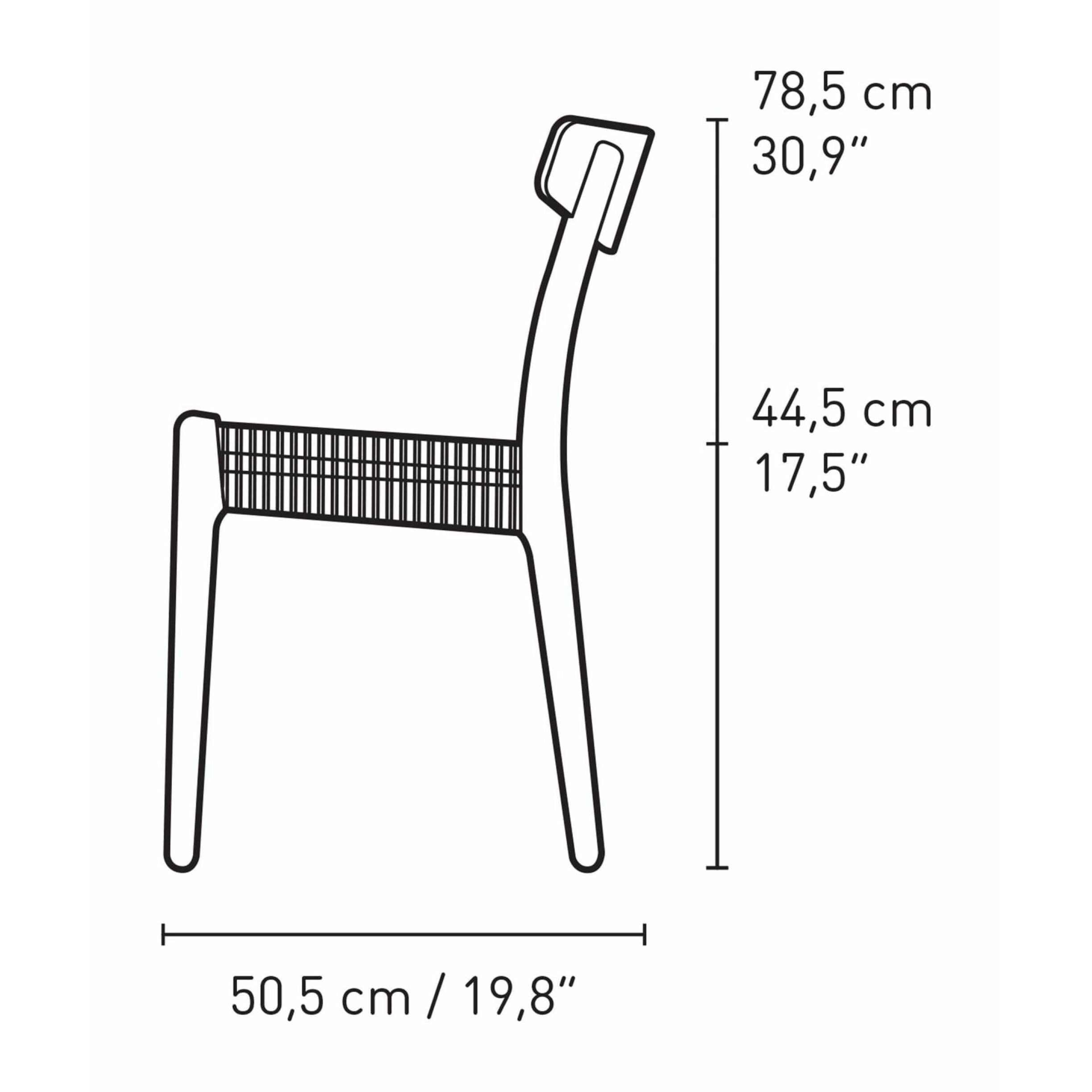 Carl Hansen CH23 Stol Eg, Slate Brun/Natur Flet - Særudgave