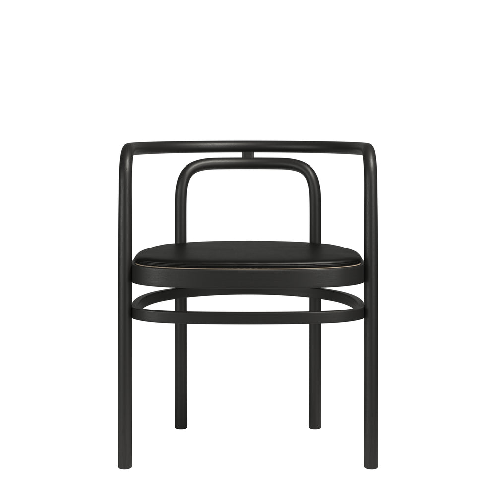 Fritz Hansen Cushion For Pk15 Chair, Grace Leather Black