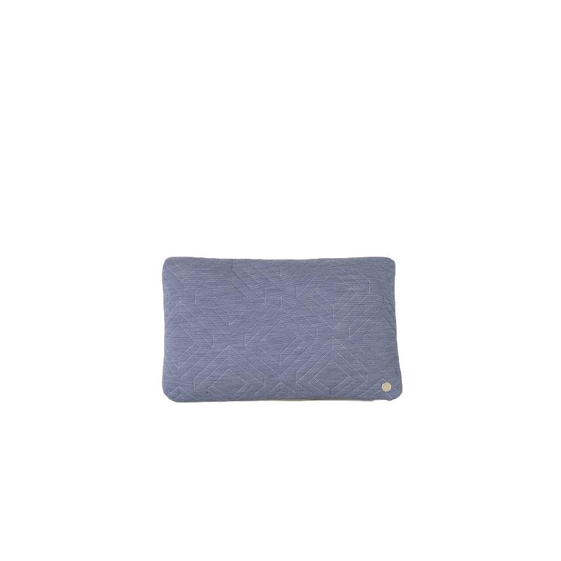 Ferm Living Quilt Pude Light Blue, 40 x 25 cm