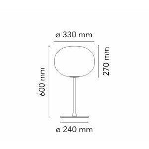 Flos Glo-Ball T1 Bordlampe, Sort