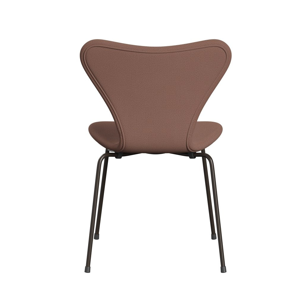 Fritz Hansen 3107 Stol Fuldpolstret, Brown Bronze/Capture Brick/Red