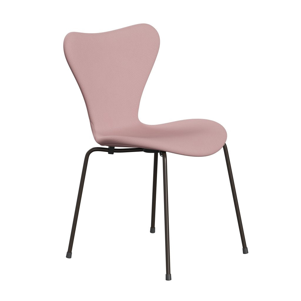 Fritz Hansen 3107 Stol Fuldpolstret, Brown Bronze/Fame Varm Pink