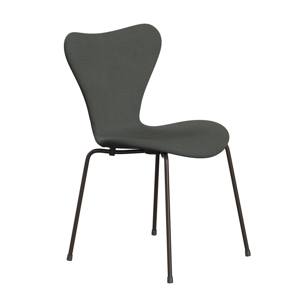 Fritz Hansen 3107 Stol Fuldpolstret, Brown Bronze/Fiord Brown/Grey