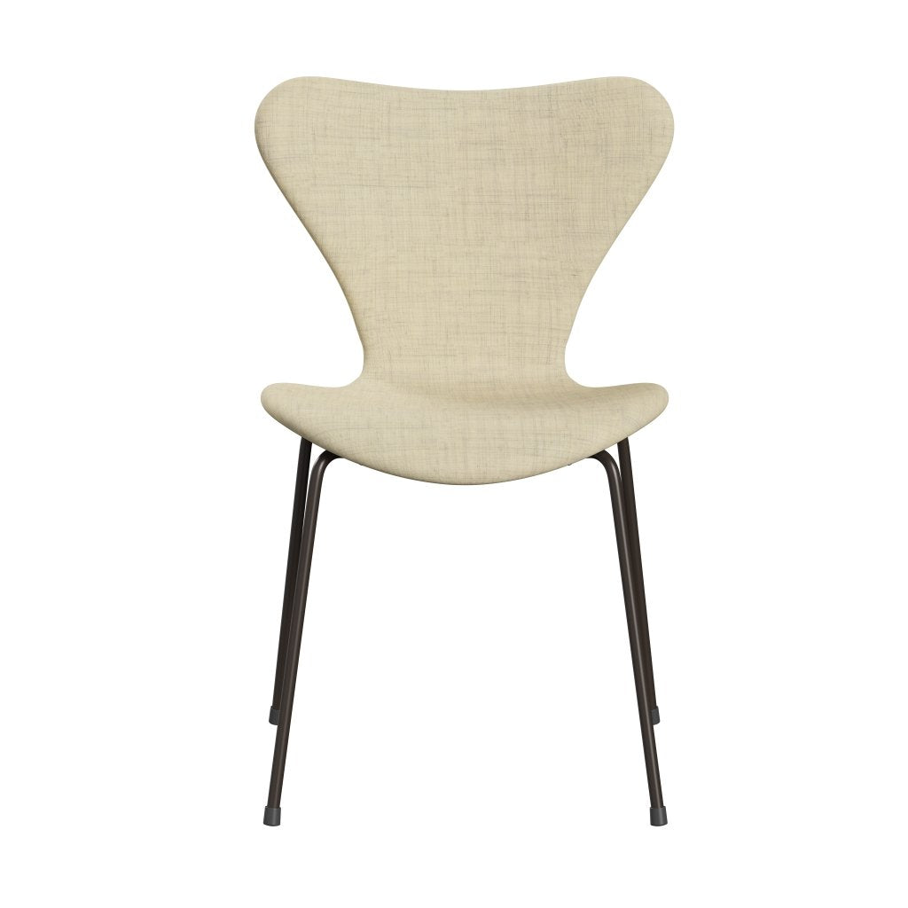 Fritz Hansen 3107 Stol Fuldpolstret, Brown Bronze/Remix Off White