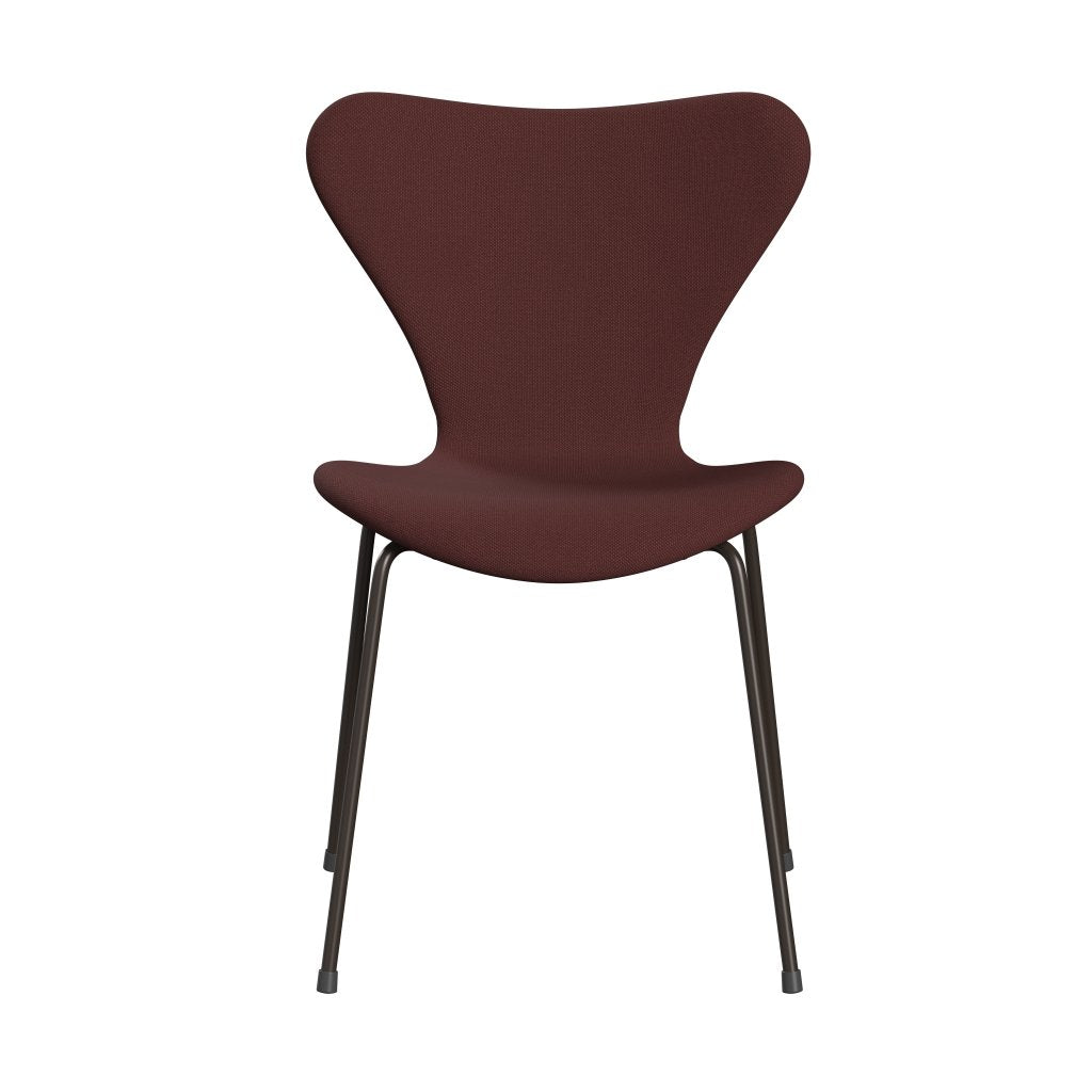 Fritz Hansen 3107 Stol Fuldpolstret, Brown Bronze/Steelcut Mørk Brun (Sti655)