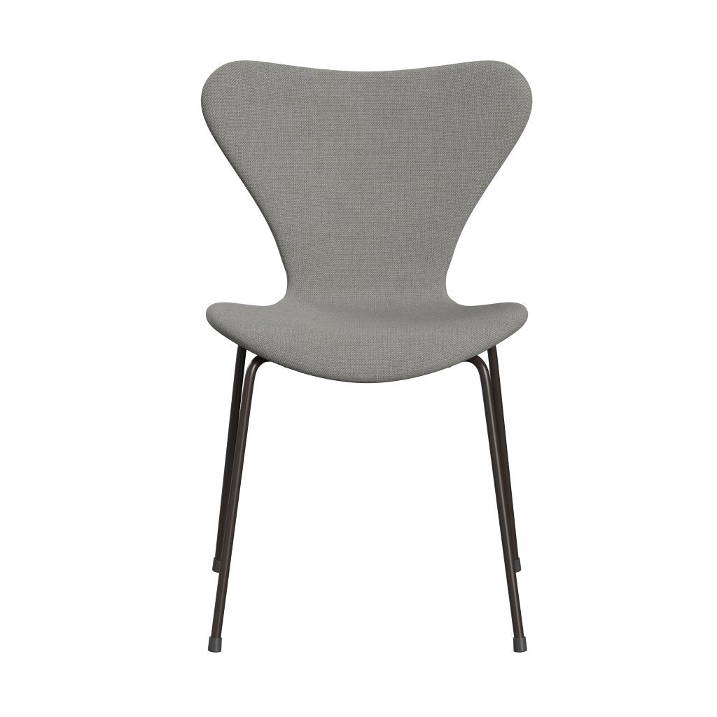 Fritz Hansen 3107 Stol Fuldpolstret, Brown Bronze/Sunniva 2 Sand/Light Grey