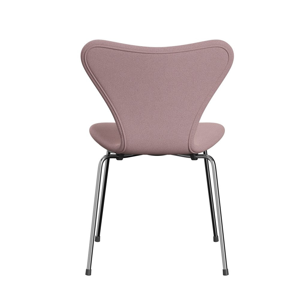 Fritz Hansen 3107 Stol Fuldpolstret, Forkromet Stål/Capture Rosa