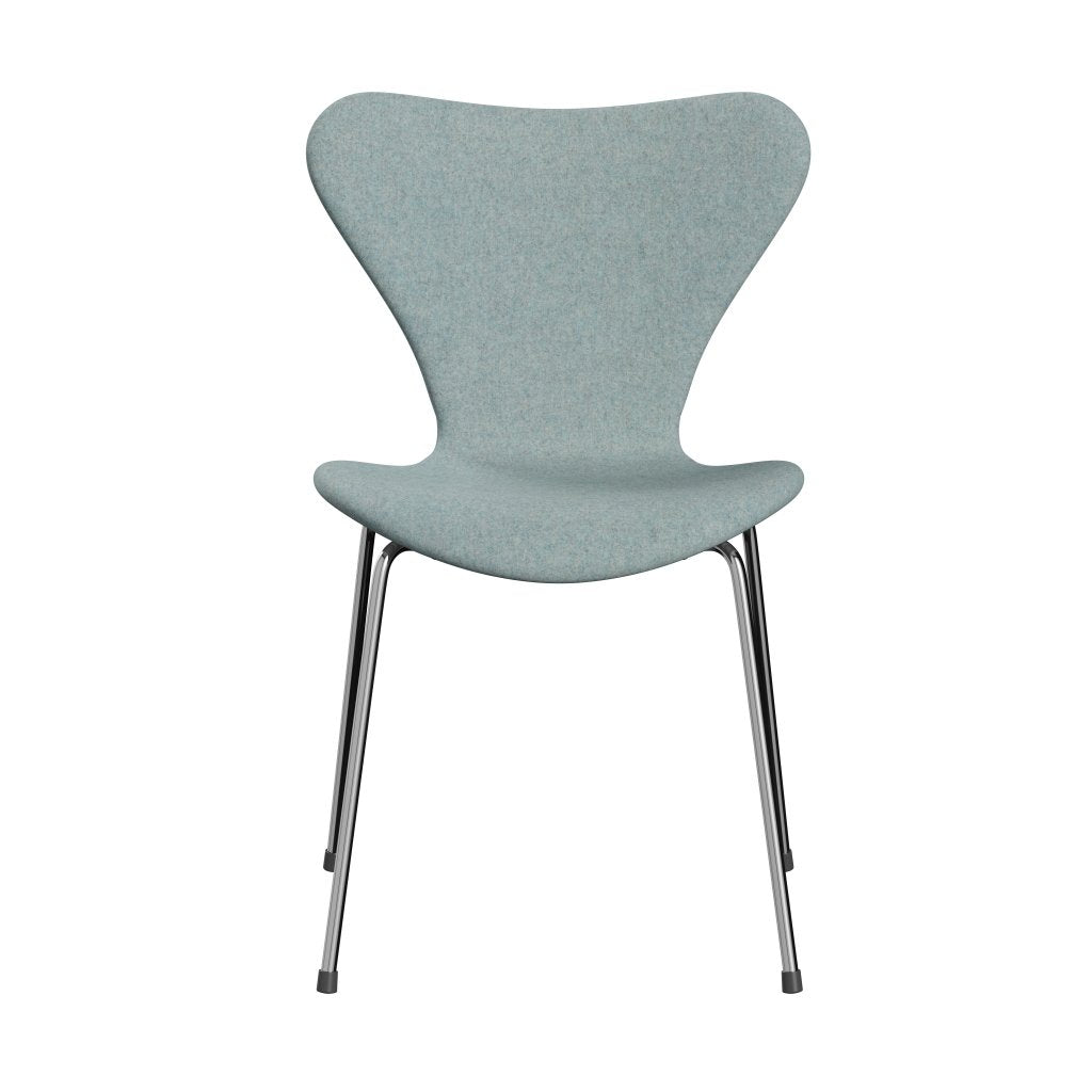 Fritz Hansen 3107 Stol Fuldpolstret, Forkromet Stål/Divina Md Mint