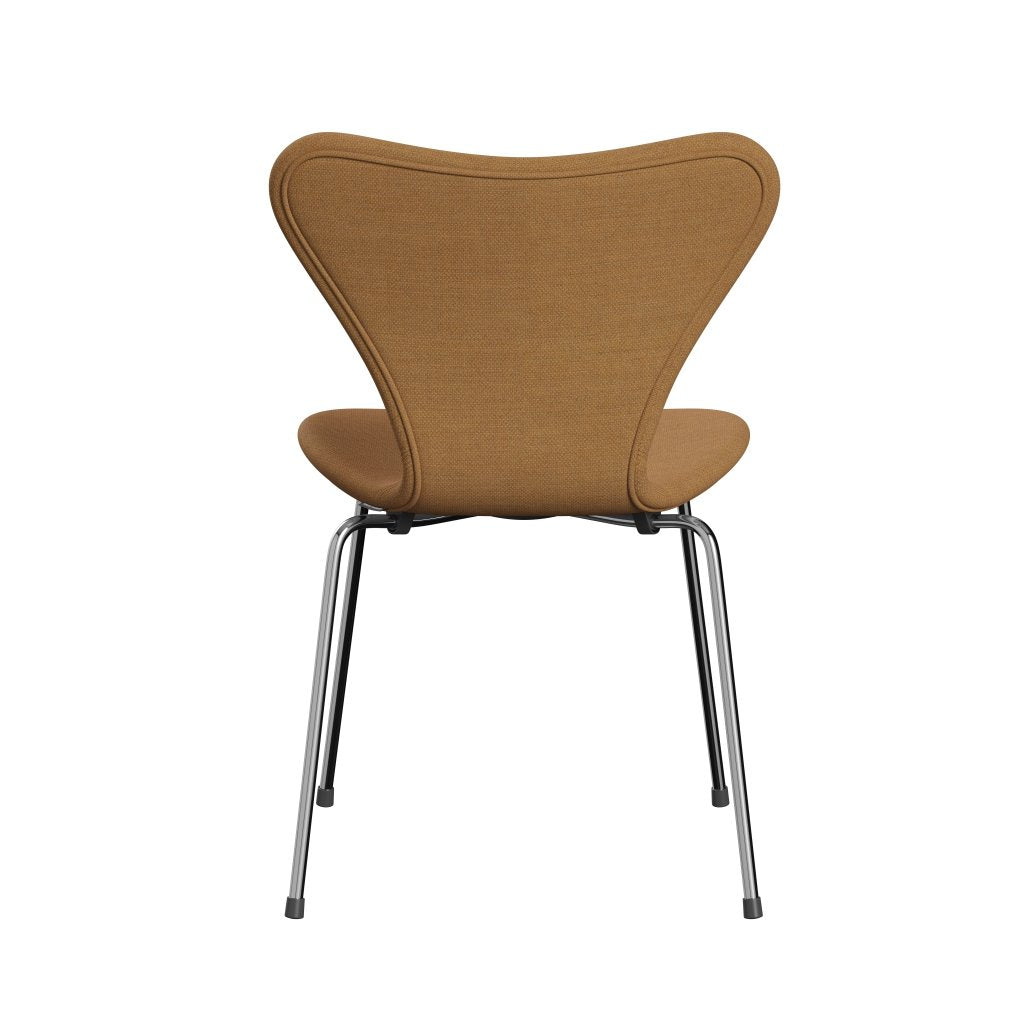 Fritz Hansen 3107 Stol Fuldpolstret, Forkromet Stål/Fiord Ochre/Stone