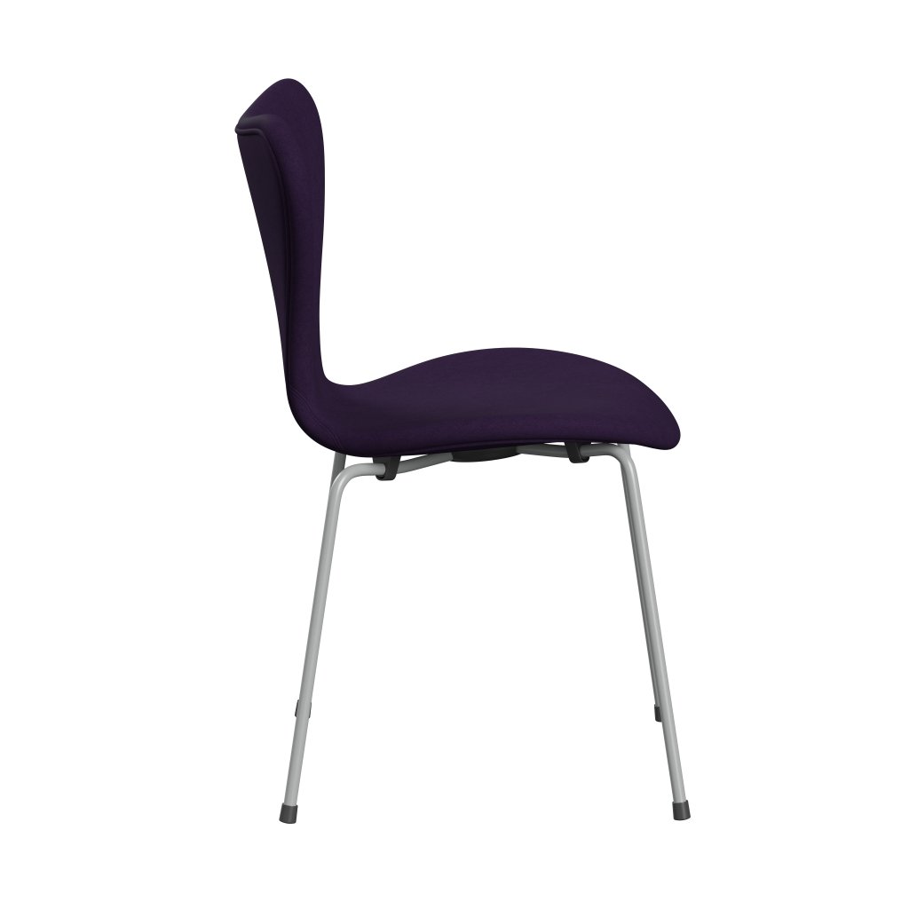 Fritz Hansen 3107 Stol Fuldpolstret, Nine Grey/Comfort Mørk Lilla