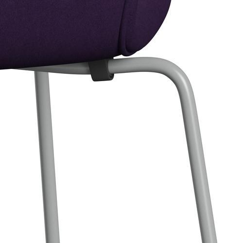 Fritz Hansen 3107 Stol Fuldpolstret, Nine Grey/Comfort Mørk Lilla