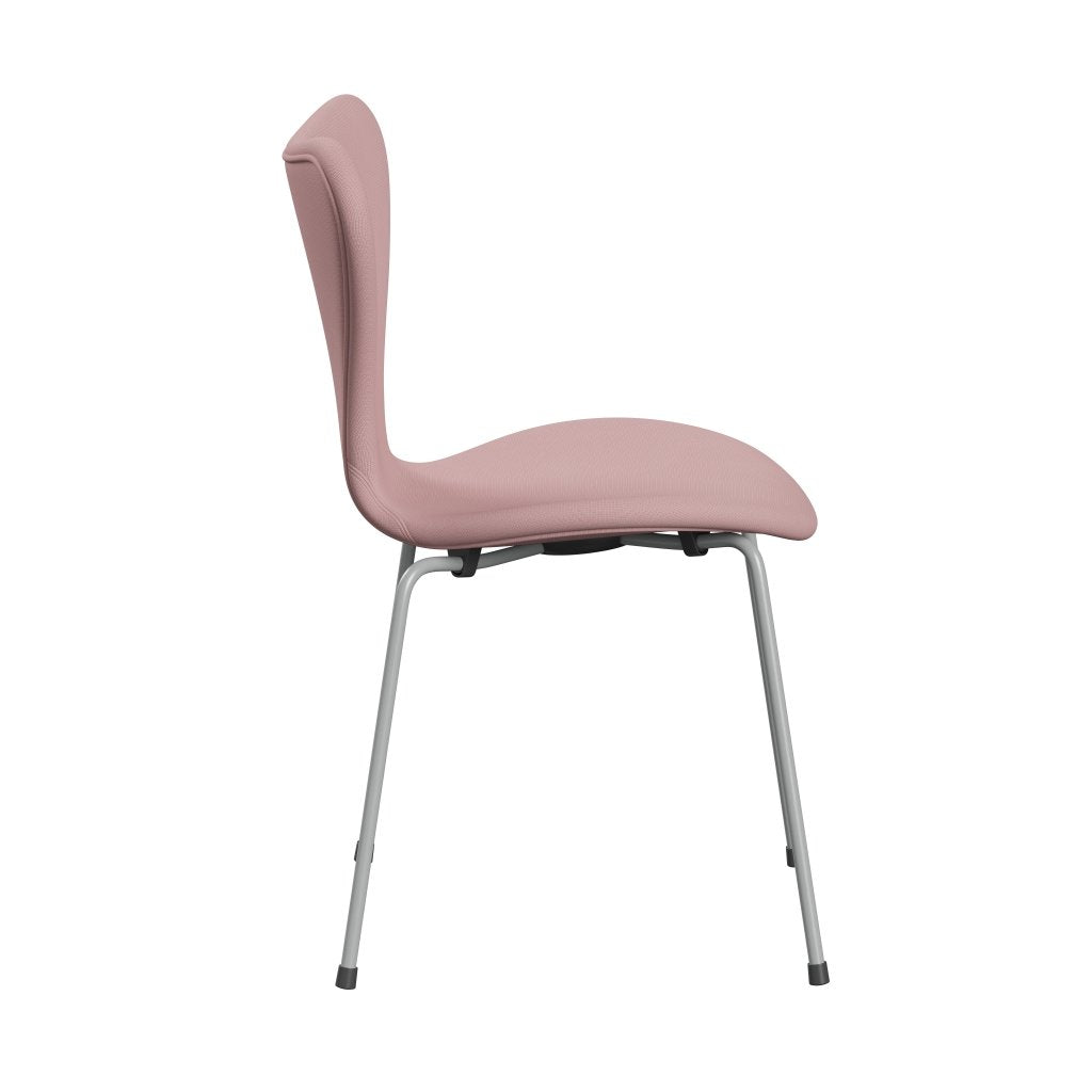 Fritz Hansen 3107 Stol Fuldpolstret, Nine Grey/Fame Varm Pink