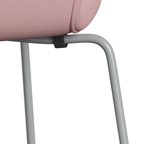 Fritz Hansen 3107 Stol Fuldpolstret, Nine Grey/Fame Varm Pink