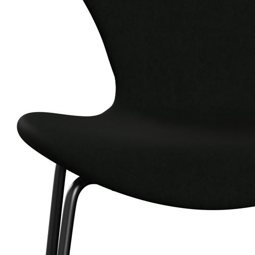 Fritz Hansen 3107 Stol Fuldpolstret, Sort/Comfort Sort (C60009)