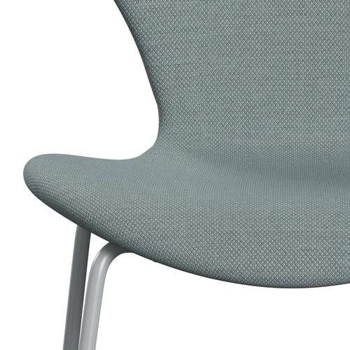 Fritz Hansen 3107 Stol Fuldpolstret, Silver Grey/Fiord Green/Blue/Stone