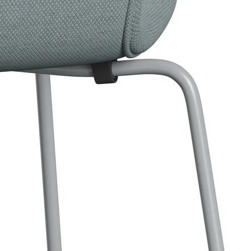 Fritz Hansen 3107 Stol Fuldpolstret, Silver Grey/Fiord Green/Blue/Stone