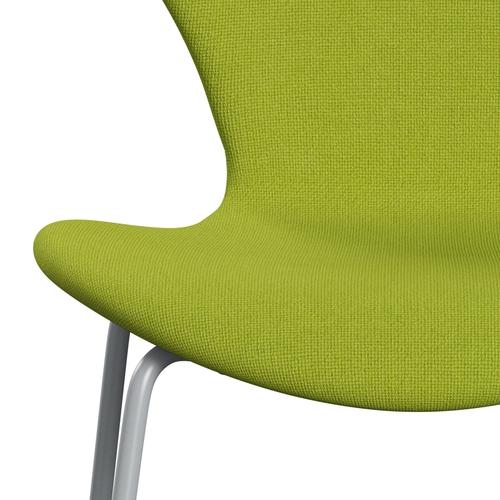 Fritz Hansen 3107 Stol Fuldpolstret, Silver Grey/Hallingdal Lime