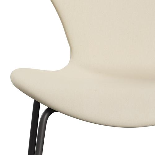 Fritz Hansen 3107 Stol Fuldpolstret, Warm Graphite/Divina Hvid