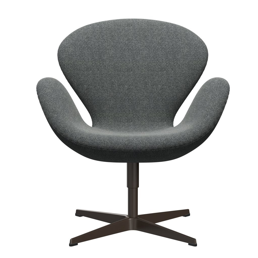 Fritz Hansen Svanenstol, Brown Bronze/Hallingdal White Black