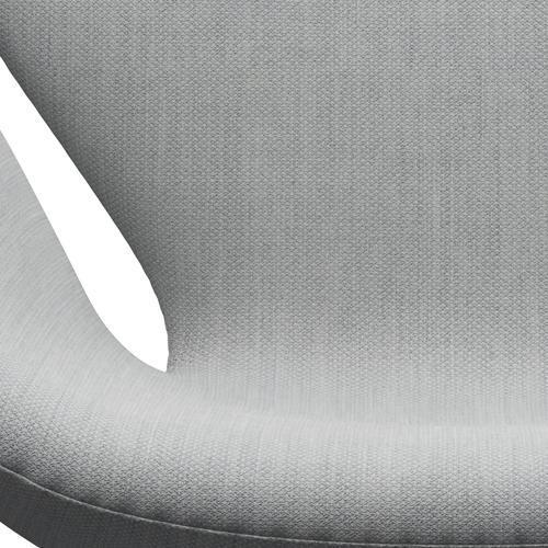 Fritz Hansen Svanenstol, Satinpoleret Aluminium/Fiord Grey/Mid Grey