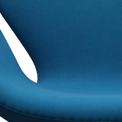 Fritz Hansen Svanenstol, Warm Graphite/Steelcut Turquoise/Clear Ocean