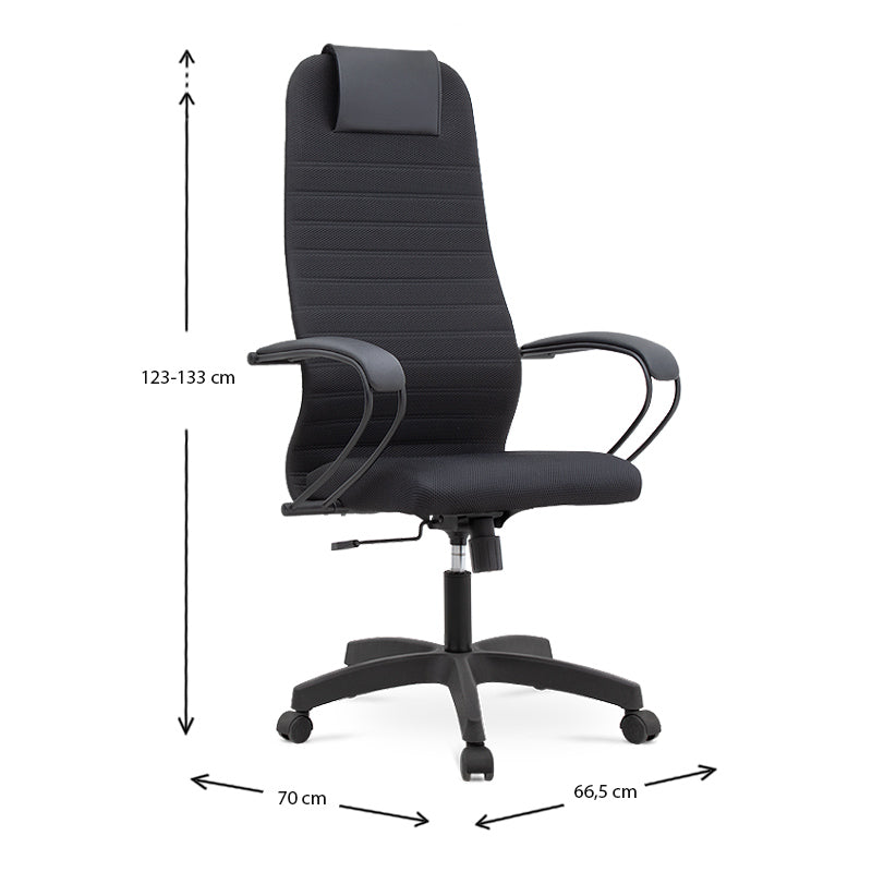 Office Chair MIRA Black 66,5x70x123/133cm