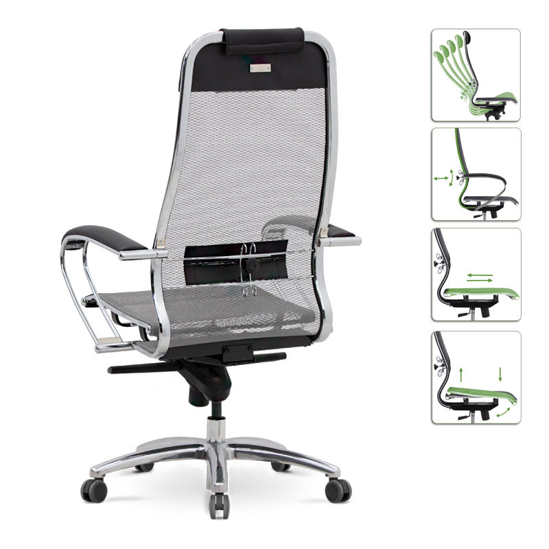Office Chair CHEF Grey - Black