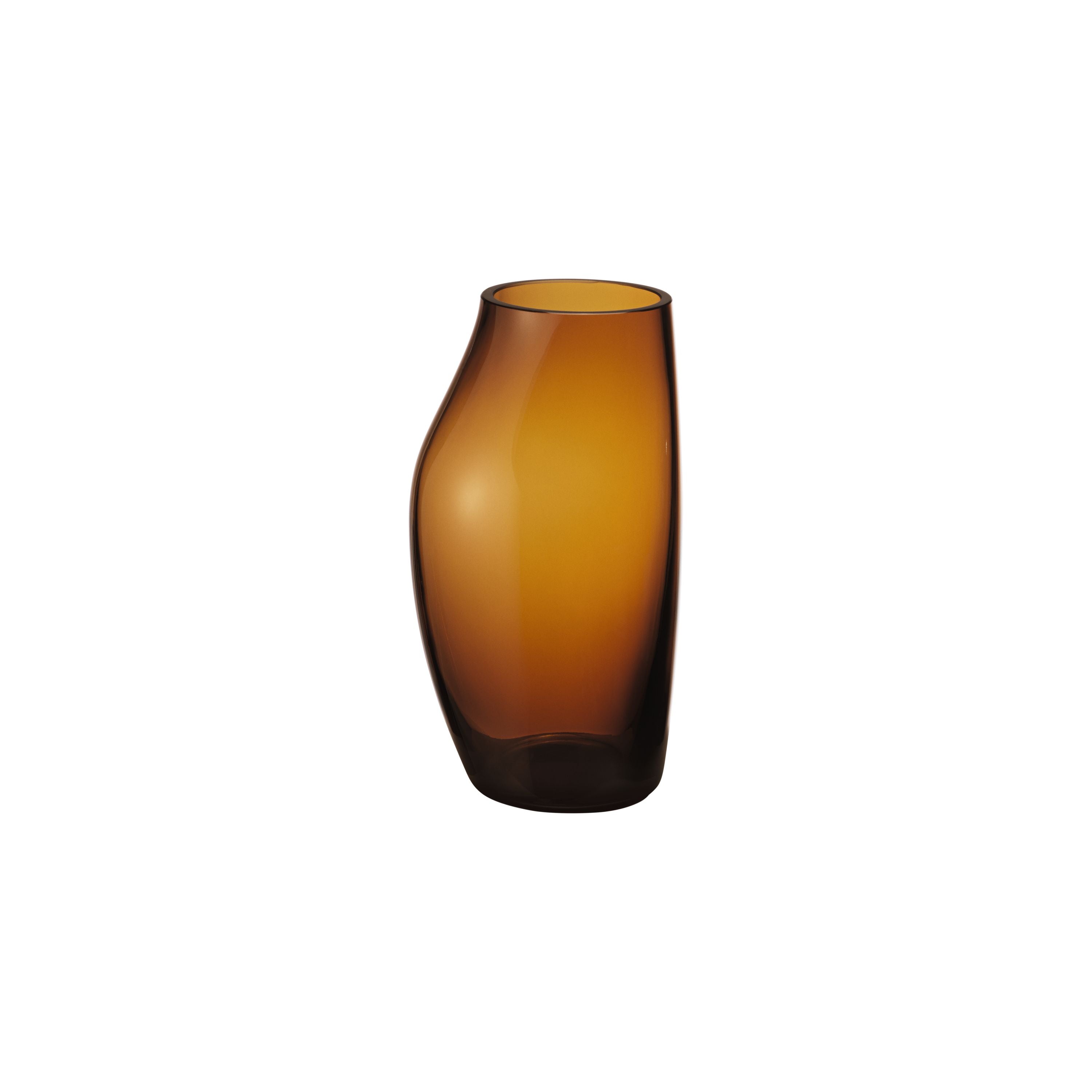 Georg Jensen SKY Vase Glas Amber, H21,5 cm