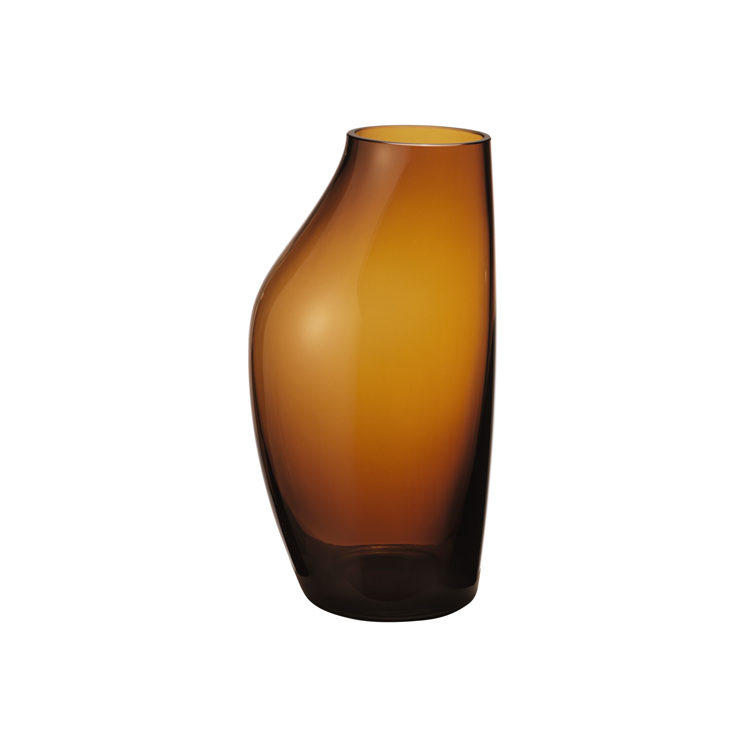 Georg Jensen SKY Vase Glas Amber, H30 cm