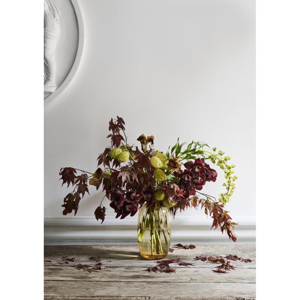 Holmegaard Primula Vase Amber, H25,5cm