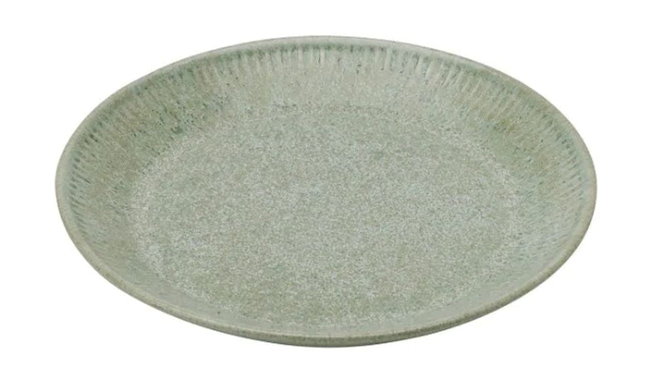 Knabstrup Keramik Tallerken Ø 19 cm, Olivengrøn