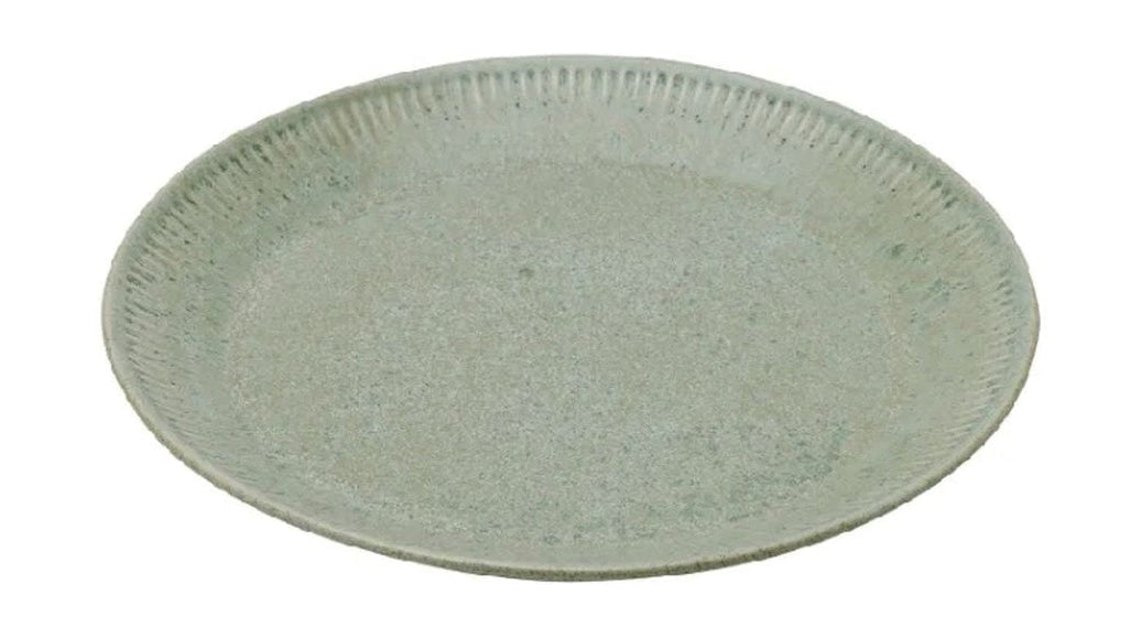 Knabstrup Keramik Tallerken Ø 22 cm, Olivengrøn