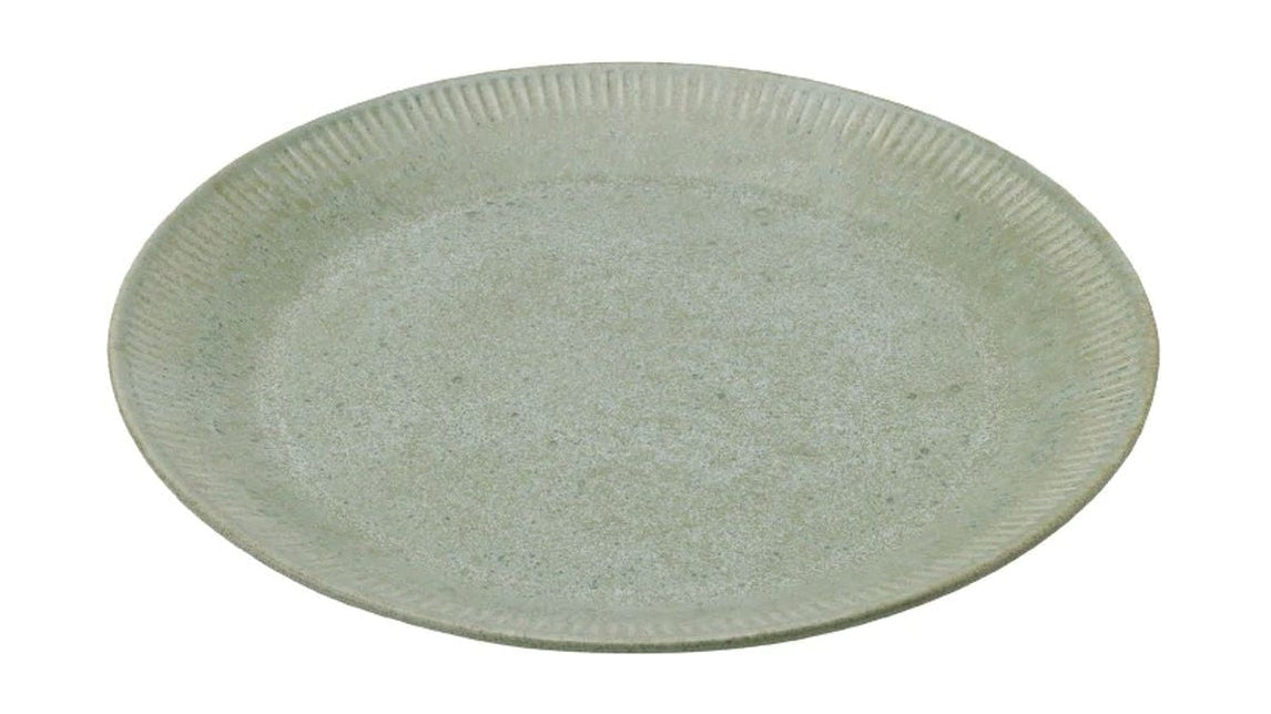 Knabstrup Keramik Tallerken Ø 27 cm, Olivengrøn