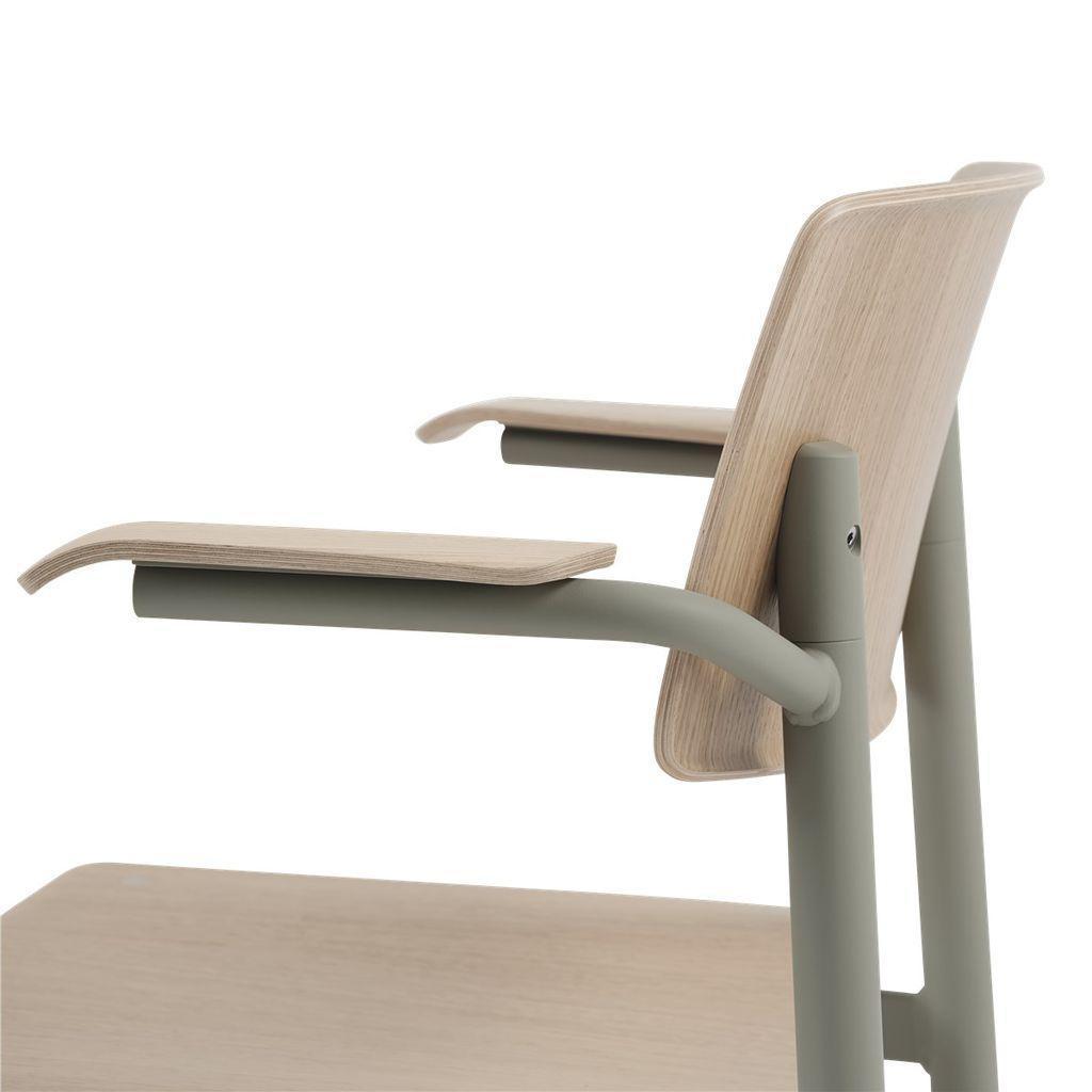 Muuto Loft Chair Med Armlæn, Eg/Dusty Green