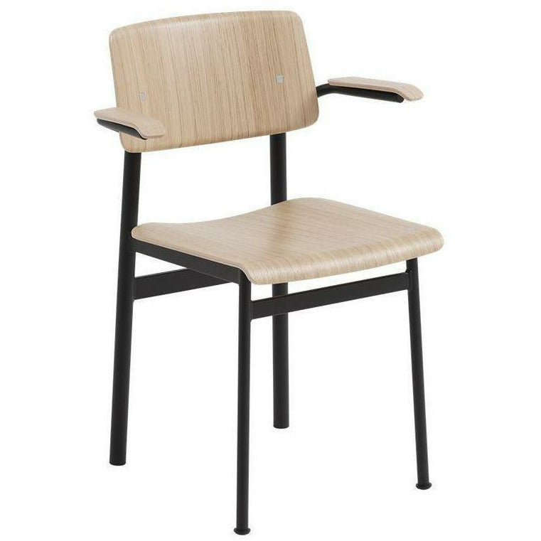 Muuto Loft Chair Med Armlæn, Eg/Sort