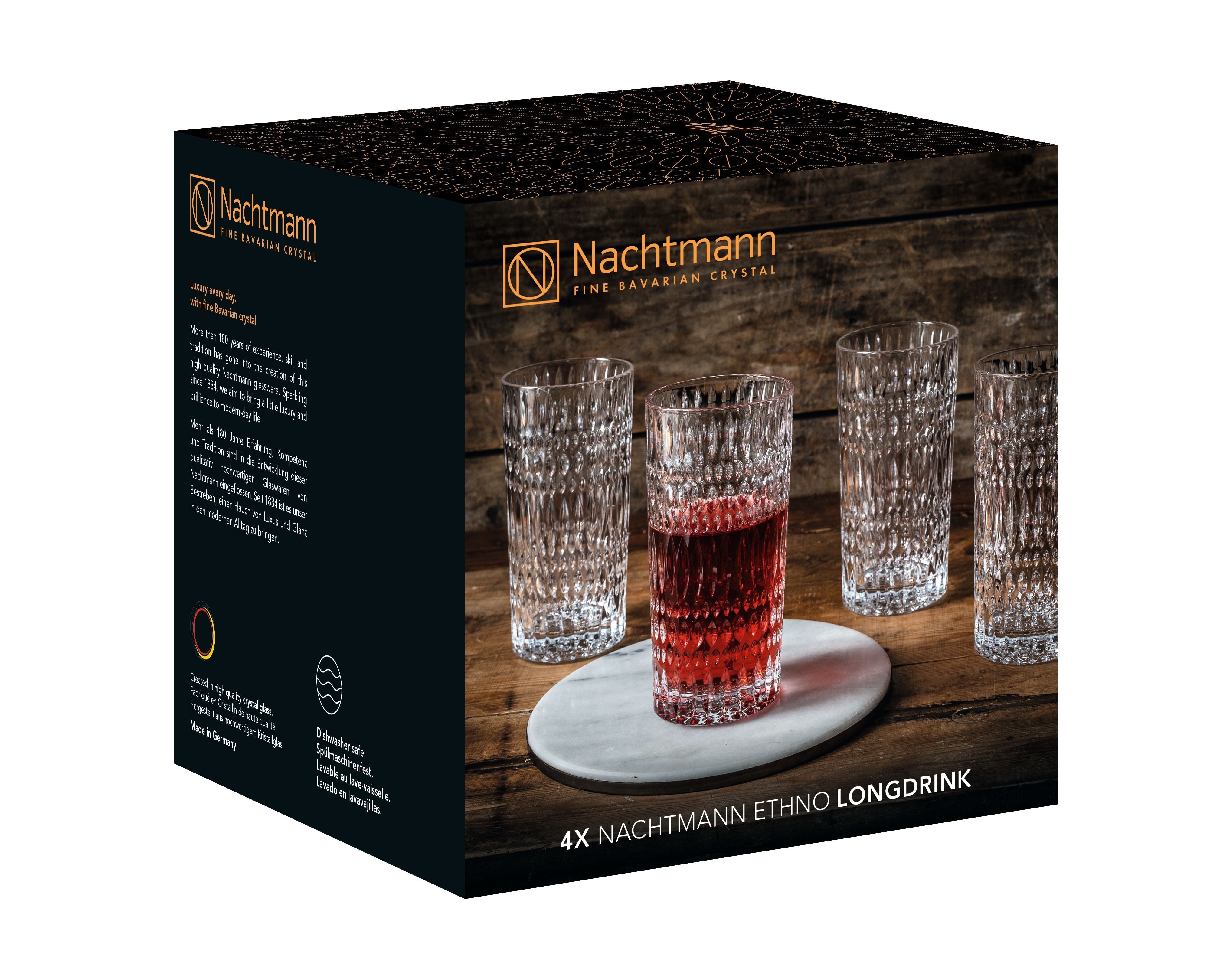 Nachtmann Ethno Longdrinkglas 434 ml, 4 Stk.